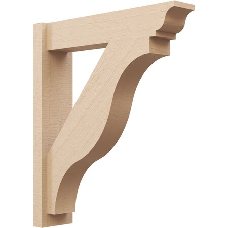 Ekena Millwork 6-in W x 26-in D x 30-in H Funston Trad Rough Cedar Woodgrain TimberThane Outlooker, Primed Tan OUTUR060X26X30FST04RCPR